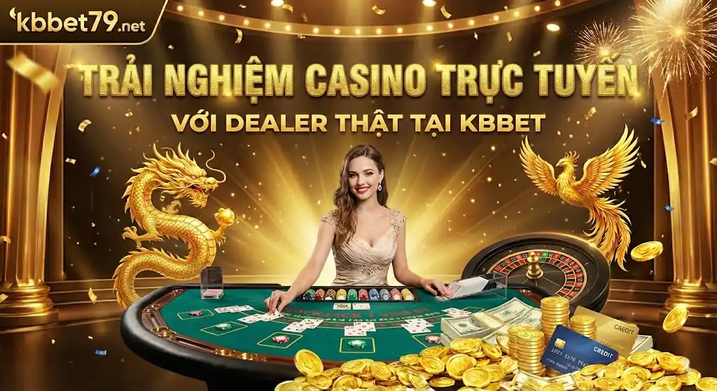 Trải Nghiệm Casino Trực Tuyến Với Dealer Thật Tại KBBET - KBBET